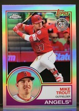 2018 Topps Chrome #83T-12 Mike Trout 1983 Topps Refractors Los Angeles Angels