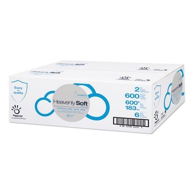 Papernet Soft Center Pull Towel, 2-Ply, 7.6 x 12, 600 Sheets/Roll, 6 Rolls/CT