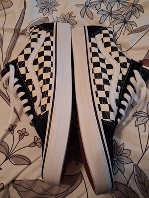 Size 13 - Vans Premium Old Skool Checkerboard - Black White