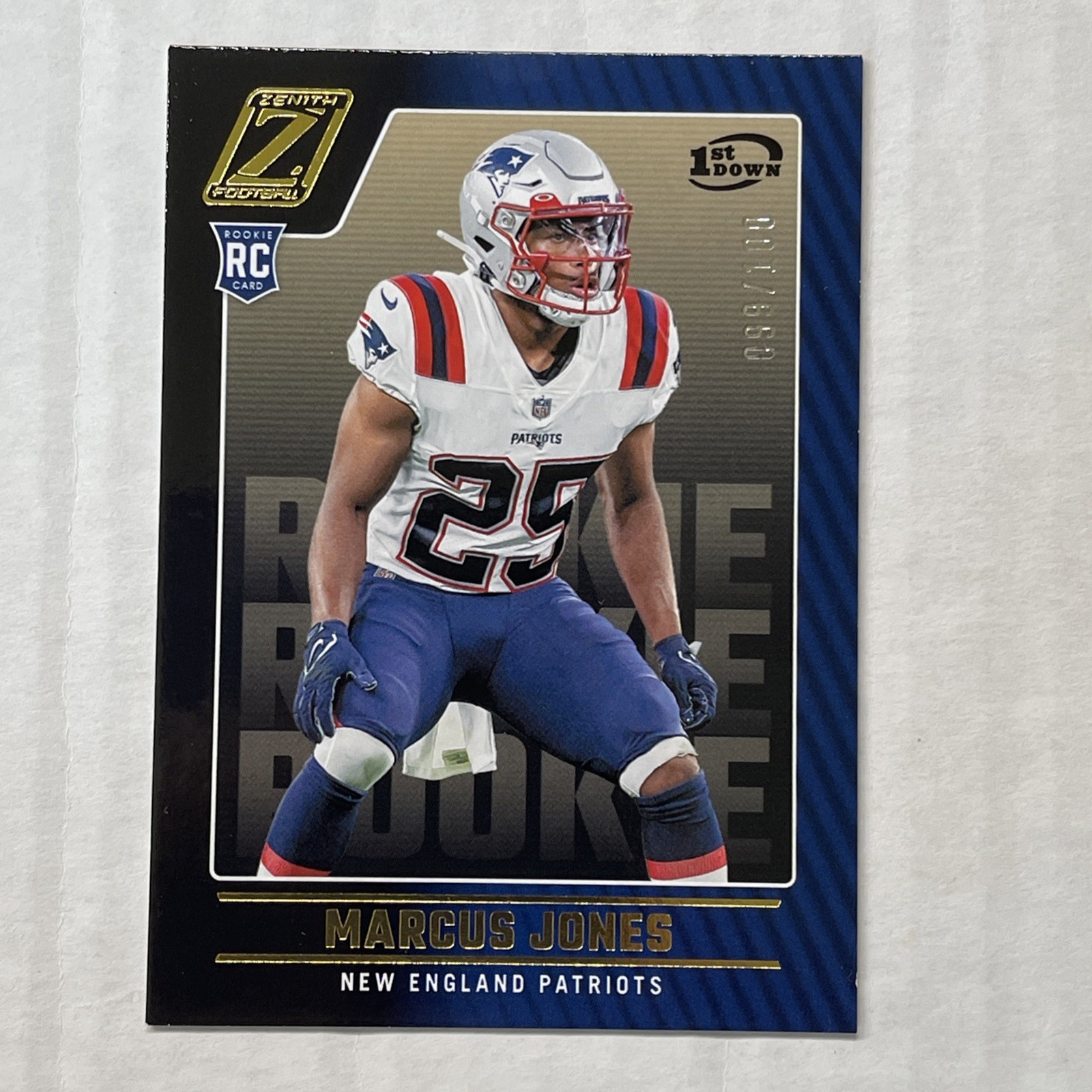 Marcus Jones Panini Zenith #148 1st Down