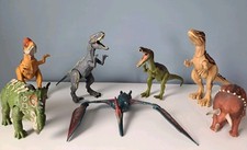 Lot 7 Jurassic World Dinosaurs Action Figures 5 With Sound and New Batteries
