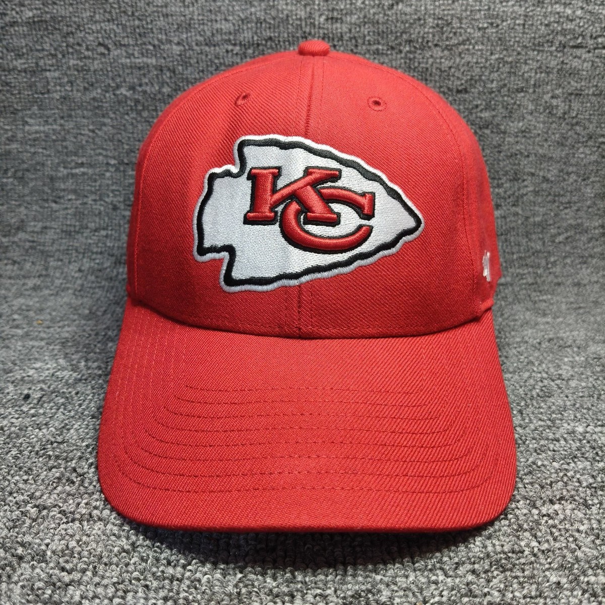 '47 Brand Kansas City Chiefs Red Strapback Cap NFL Curved Brim Hat