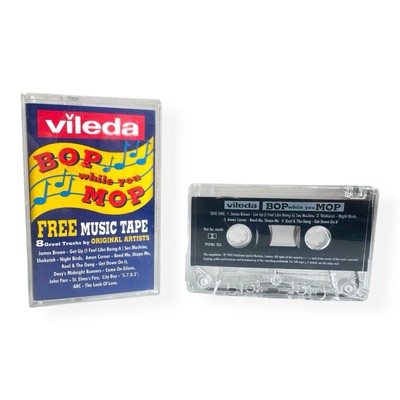 Various - Vileda: Bop While You Mop (Cassette Tape, 1994) Promo Compilation RARE