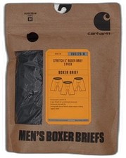 Carhartt Men's Uu0229m Stretch 5" Boxer Brief 3-pack Medium Black