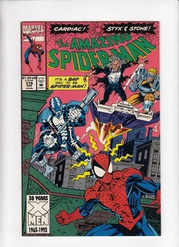 AMAZING SPIDER-MAN #376 (1993-04) Vol 1 MARVEL Styx Stone Cardiac MID+