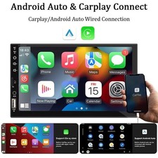 7“ Car Radio 1 Din Carplay Android Auto Multimedia Player HD Touch Screen FM AUX