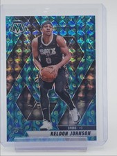 KELDON JOHNSON 2024-25 MOSAIC PEACOCK CHOICE PRIZM SSP SPURS Q3562