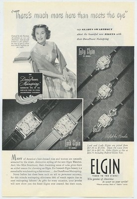 Elgin Much More Than Meets the Eye Says Gladys Swarthout Opera Star Vintage Ad 