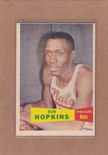 1957-58 TOPPS BASKETBALL BOB HOPKINS ROOKIE #53 NATIONALS EX/EXMT *A41279