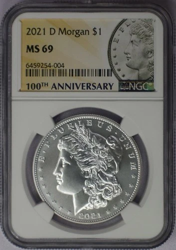 2021-D Morgan Silver Dollar - NGC MS 69
