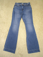 Wrangler Jeans Women 28 Blue High Rise Bootcut Western Trousers Light Wash Denim