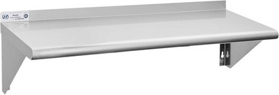 Hally Stainless Steel Shelf 12 x 12''x36'', Without Hooks 