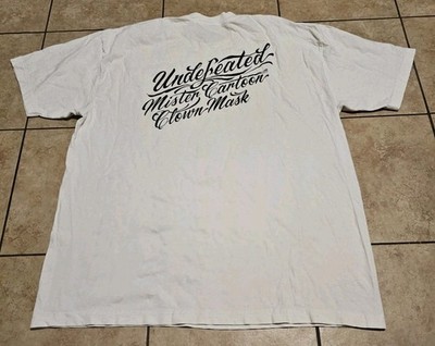 Undefeated Mister Cartoon Clown Mask T Shirt XL | eBay