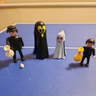 Vintage Halloween Playmobil 3027 Ghost Trick Or Treaters 1998 Glow In Dark