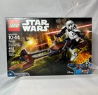 Lego STAR WARS Scout Trooper & Speeder Bike Building Toy Factory Sealed 452 Pcs