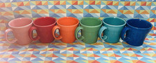 NEW bright set of 6 FIESTA TAPERED MUGS 15 oz FIESTAWARE Free Shipping