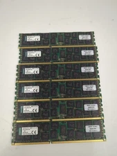6x Kingston 16GB  PC3L-10600R RDIMM DDR3L 1333 ECC Registered Server Memory -