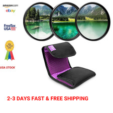 Camera Lens Filter Kit 58mm UV Polarizer ND with Case for Photo Protection and