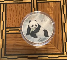 China 1oz SILVER PANDA 10yuan 2015 COLORIZED SILVER PROOF 10yn