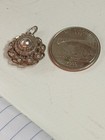 Antique Sterling Silver Double Zeeland Knot Pendant Filigree Dutch Button  — photo 5