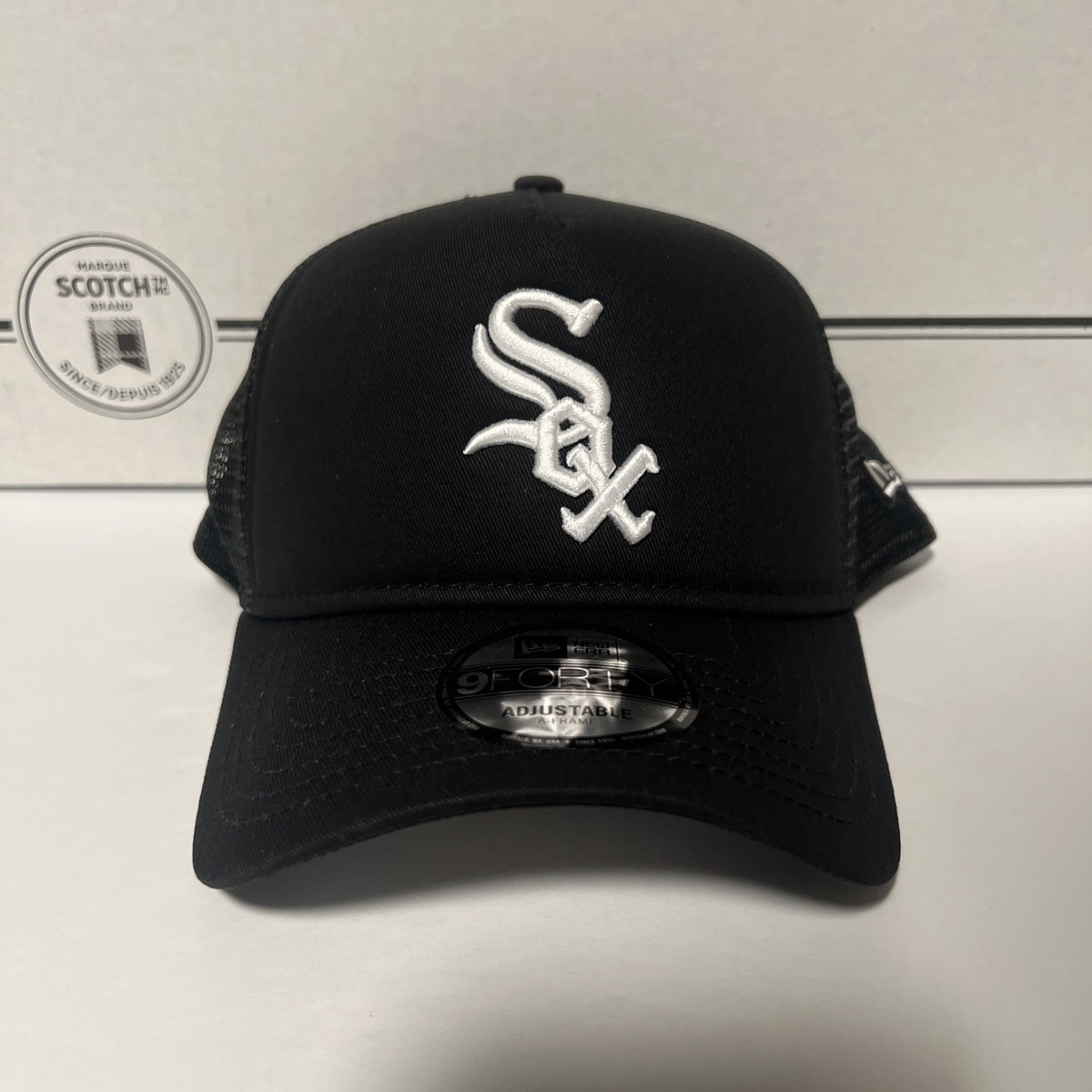 CHICAGO WHITE SOX 9FORTY A-FRAME BLACK TRUCKER SNAPBACK HAT | eBay