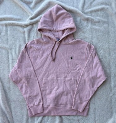 Bape Ape Light Pink One Point Hoodie - Large - Authentic - New