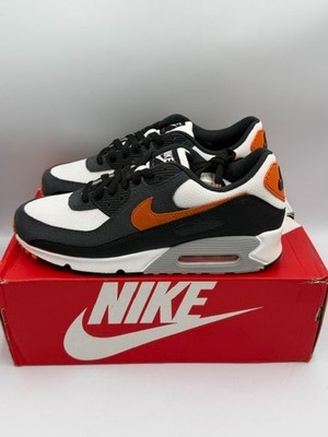 Nike Air Max 90 White Orange Black Men's Size 9.5  DM0029-101