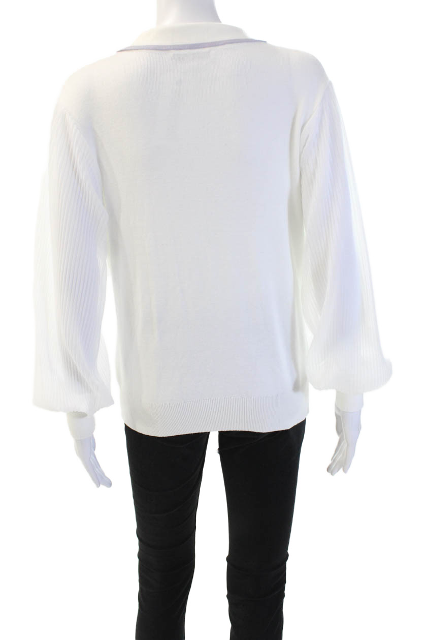 Sioni Womens Basic Linen Collared Button Up Sweat… - image 3