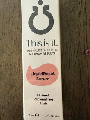 LiquidReset Serum Natural Replenishing Elixir Clean Beauty Reset Restore Protect