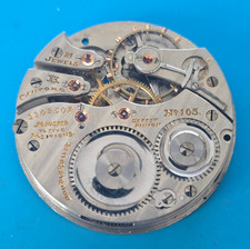 CLEAN VINTAGE 16 SIZE HAMPDEN 21 JEWEL GRADE 105 MODEL 5 POCKET WATCH PARTS