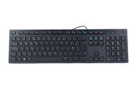 Dell Wired USB Keyboard Black Multimedia QWERTY Quiet Keys KB216