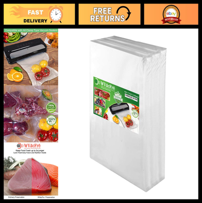#ad #ad 100 Gallon Heavy Duty Vacuum Sealer Bags 11x20 Inch BPA Free 4mil Food Storag $98.99