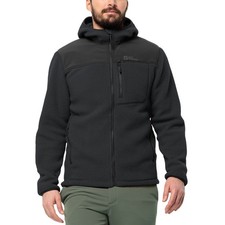 Jack Wolfskin Mens Kammweg Pile Full Zip High Neck Fleece - Phantom - XL