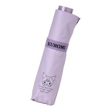 Sanrio Kuromi Folding Umbrella for Sun and Rain 100 Polyester UV Protection