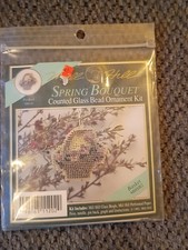 Vintage Mill Hill Spring Bouquet Counted Glass Bead Ornament Kit MHSB2 New NIP