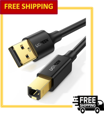 UGREEN USB Printer Cable - USB A to 2.0 USB B High-Speed Printer Cord