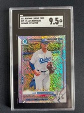 2021 Bowman Chrome Prospect SHIMMER Refractor Luis Rodriguez RC SGC 9.5 MINT+