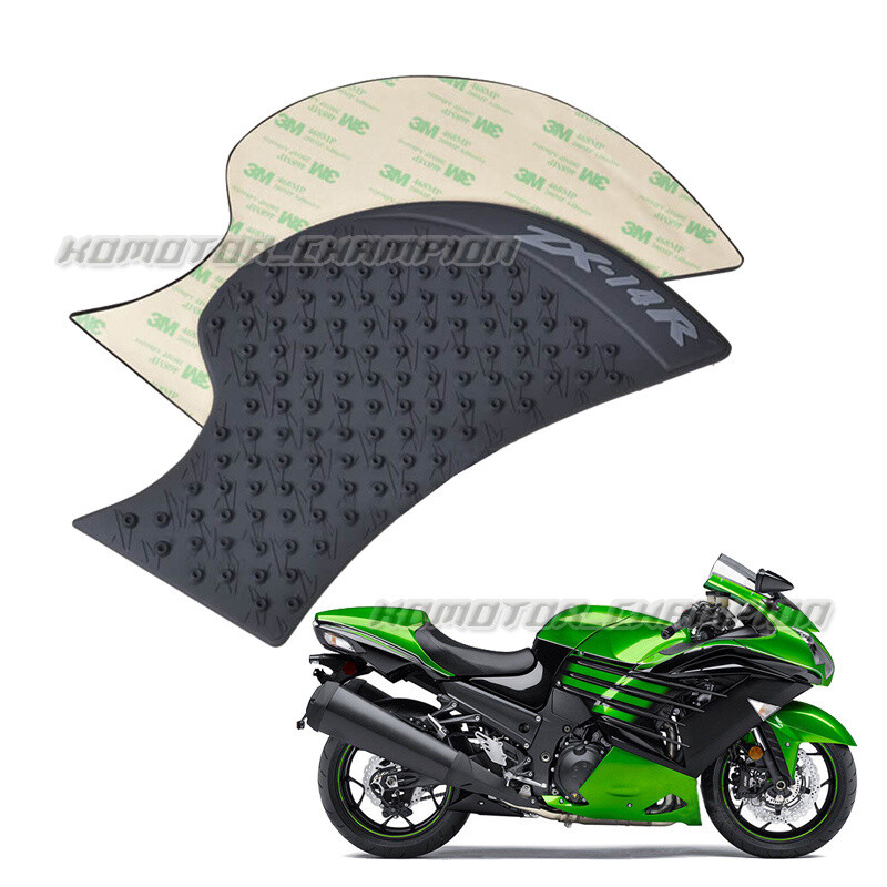 For Kawasaki ZX14R 20062015 Tank Side Pads Decals Gas Fuel Knee Grip