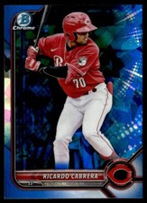 2022 Bowman Draft Baseball Chrome Sapphire Ricardo Cabrera Rookie Cincinnati