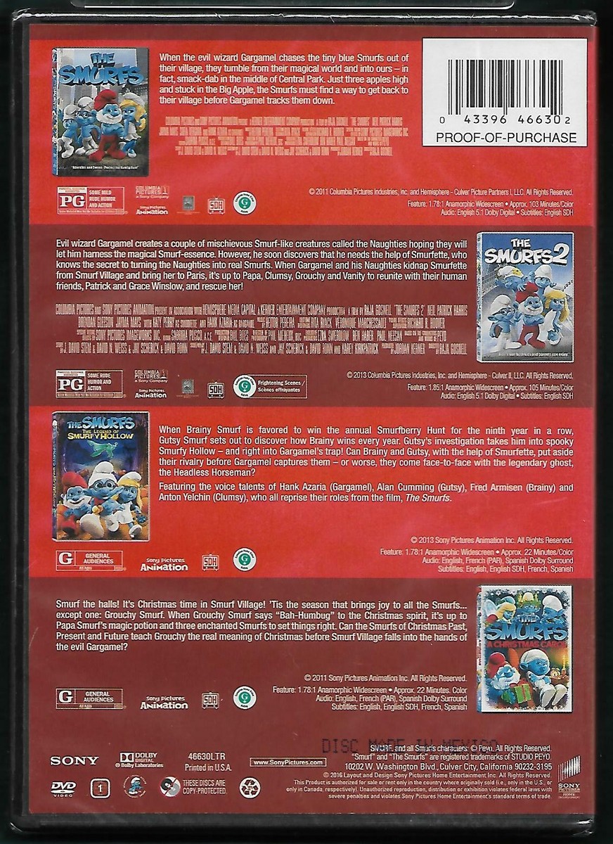 ふむふむページSeason 2 DVDコレクション THE SMURFS COLLECTION (4 Smurfing Movies) [New 2-Disc DVD