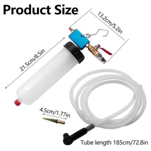 Universal Car Brake Fluid Extractor Pump Kit Automotive Oil Bleeder & Drain T... - Picture 7 of 7