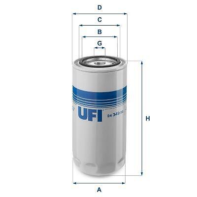 2434900 UFI FILTRO GASOLIO per DAF CF 65 LF 45 LF 55 GINAF C-Series