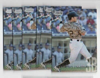 CHRISTIAN VILLANUEVA SAN DIEGO PADRES 2018 TOPPS STADIUM CLUB  6X LOT ROOKIE RC
