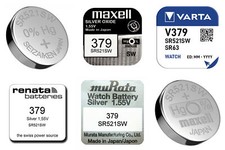 379 SR521SW SR63 Silver Oxide 1.55v Watch Battery [Select Brand & Quantity Req]