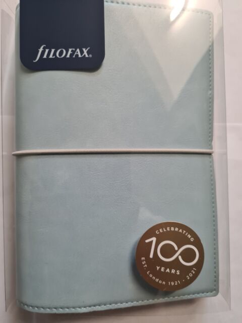 Filofax Domino Soft Personal Organiser Pale Blue Excellent condition RY10660
