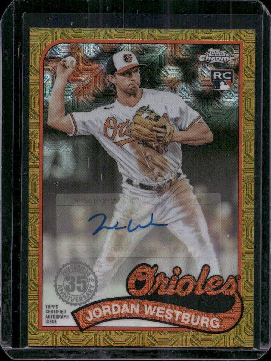 2024 Topps Jordan Westburg RC Silver Pack Gold Auto /50 Orioles #T89C-90