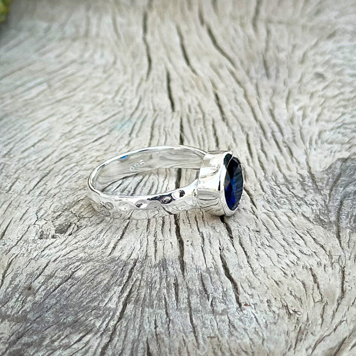 【STING925】 SR_106 RING Tenzanite Gemstone 925Sterling Silver Gift for Her Ring
