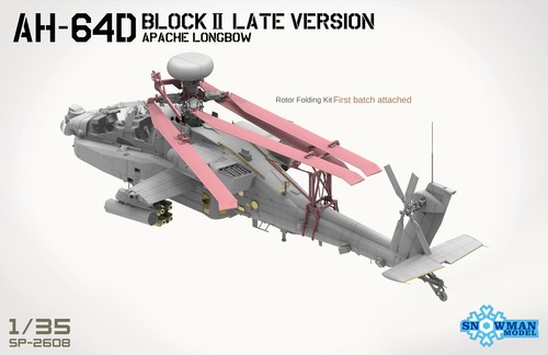 SNOWMAN MODEL SP-2608 1/35 AH-64D BLOCK II LATE VERSION APACHE LONGBOW - Imagen 5 de 5