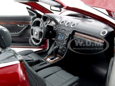 2004 AUDI A4 CONVERTIBLE RED 1:18 DIECAST MODEL CAR BY MOTORMAX