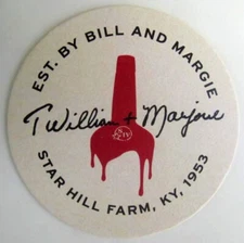 MAKER''S MARK DISTILLERY EST. BILL & MARGIE, WHISKEY COASTER, Mat, KENTUCKY 2024
